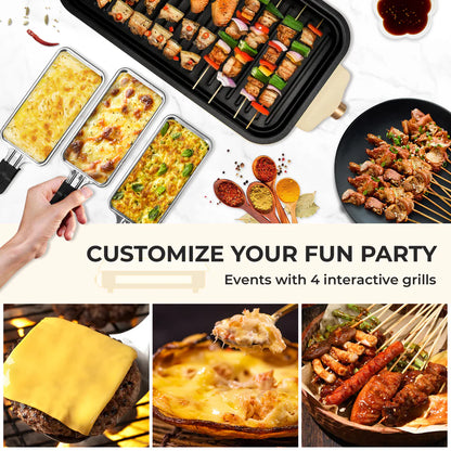 SUSTEAS Electric Barbecue Grill for Home, Non-stick & Smokeless grill for kitchen